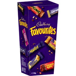 Cadbury Favourites Chocolate Gift Box 700g – Woolworths