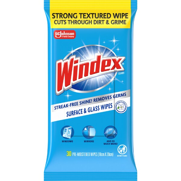 Windex Surface & Glass Wipes 30 pack
