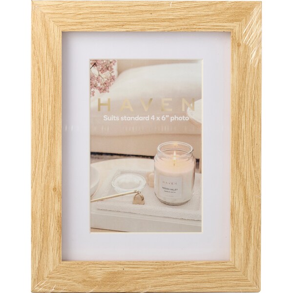 Haven Glass Photo Frame 4 x 6 each