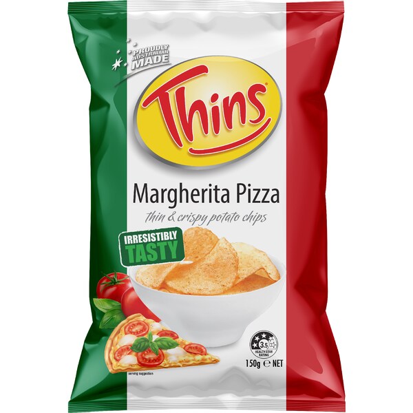 Thins Potato Chips Margherita Pizza 150g