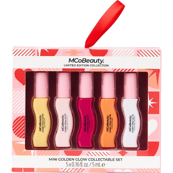 MCoBeauty Mini Golden Glow Collectable Lip Oil Set 5mL x 5 pack