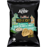 Kettle Ridge Cut Potato Chips European Sour Cream & Chives