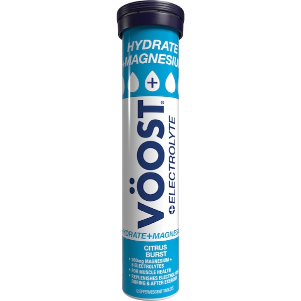 VOOST Hydrate & Magnesium Effervescent Tablets Citrus 12 pack