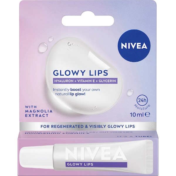 Nivea Glowy Lips Magnolia Extract Clear Lip Balm 10mL