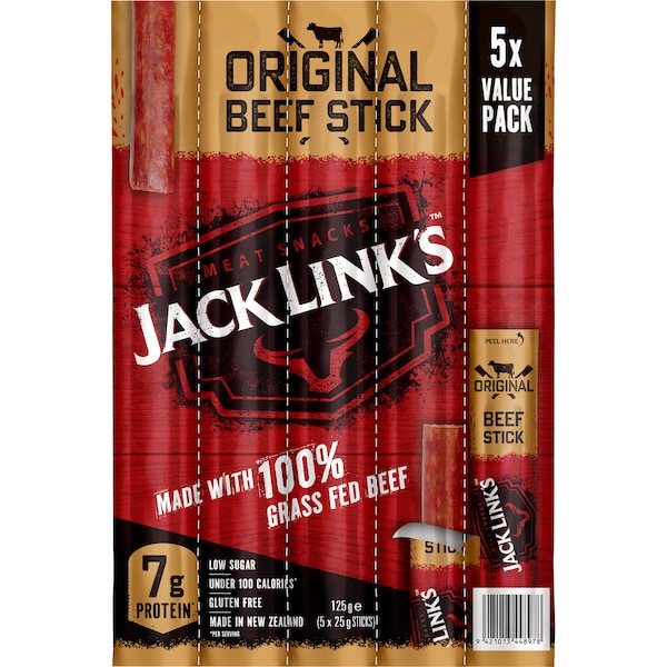 Jack Link's Original Beef Sticks 25g x 5 pack