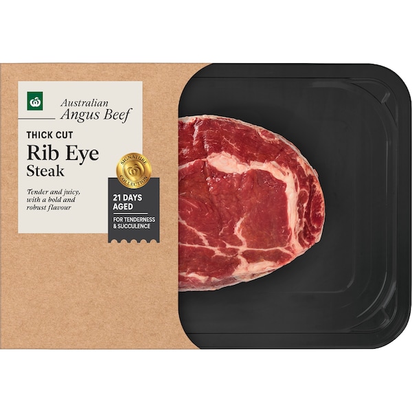 Woolworths Australian Angus Beef Rib Eye Steak 270g - 420g