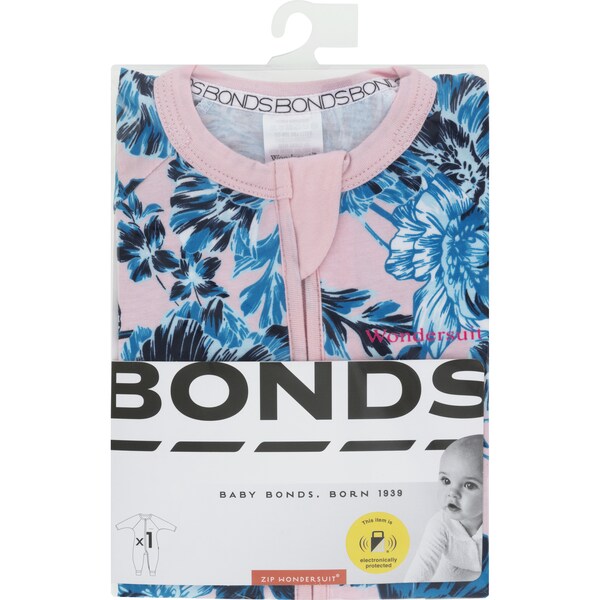 Bonds Zip Wondersuit Girls Size 000 To 2 Assorted Each