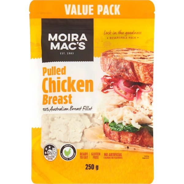Moira Mac's Pulled Chicken Breast 250g