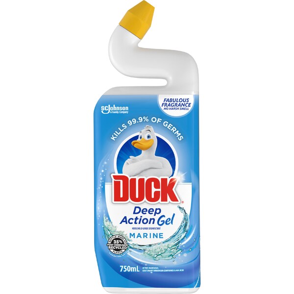Duck Deep Action Gel Toilet Cleaner Marine 750mL