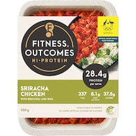 Fitness Outcomes Sriracha Chicken With Broccoli & Rice