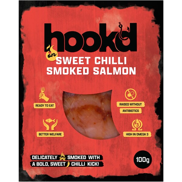 Hook'd Sweet Chilli Smoked Salmon 100g