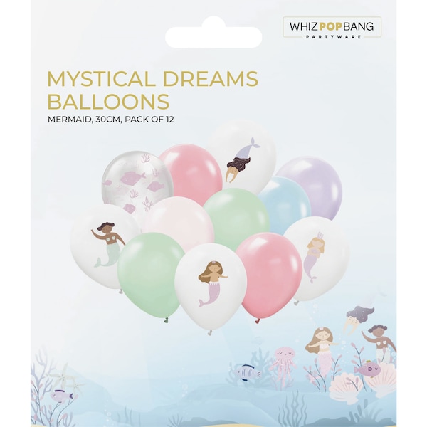 Whiz Pop Bang Themed Balloons Assorted 12 pack