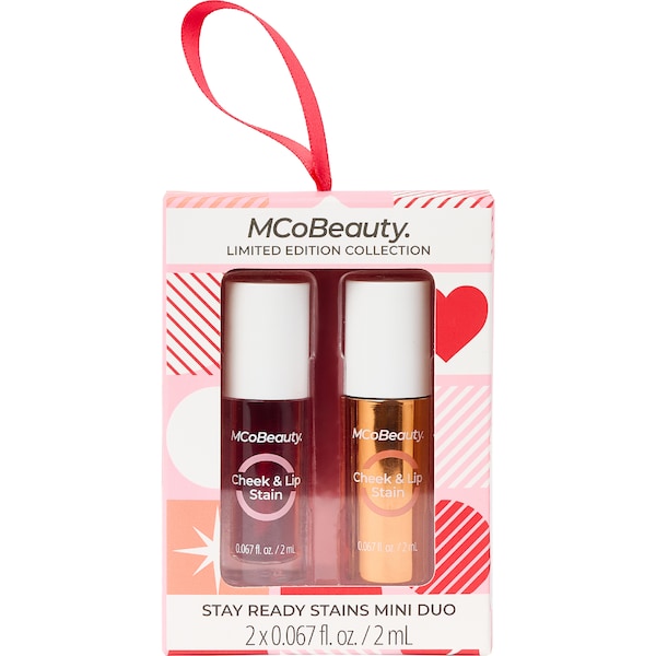 MCoBeauty Cheek & Lip Stains Mini Duo Cherry & Peach 2mL x 2 pack