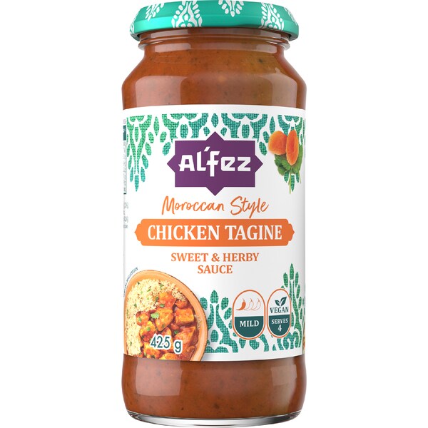 Al'Fez Moroccan Chicken Tagine Simmer Sauce Mild 425g