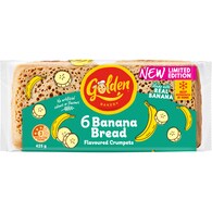 Golden Banana Bread Flavoured Crumpets