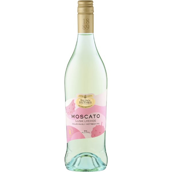Brown Brothers Moscato Lychee Limited Edition Bottle 750mL