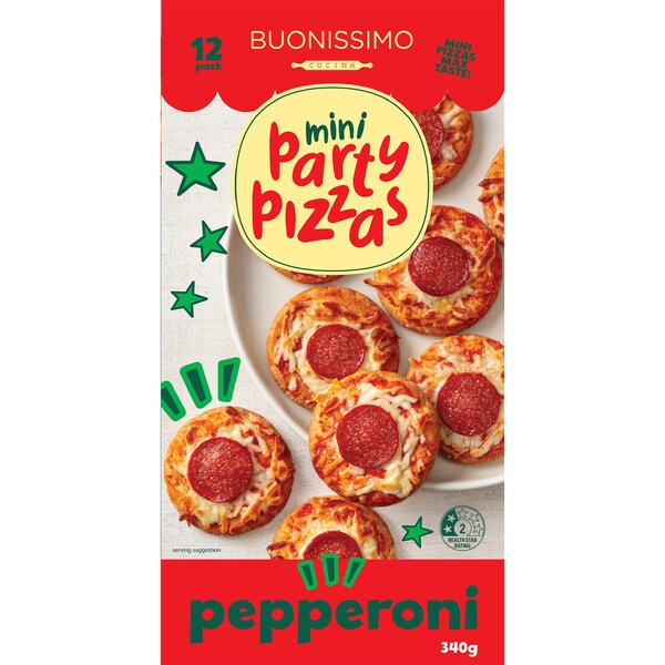 Buonissimo Party Pizzas Pepperoni 12 pack