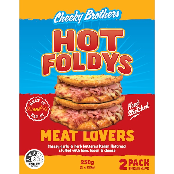 Cheeky Brothers Hot Foldys Meat Lovers 2 pack