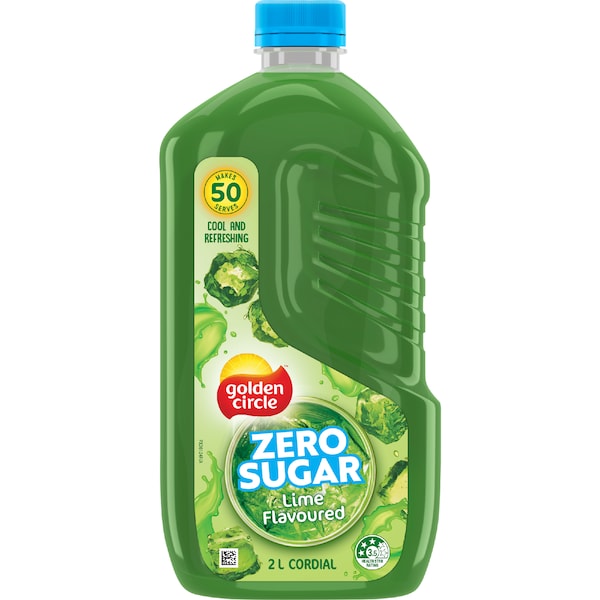 Golden Circle Zero Sugar Cordial Lime 2L