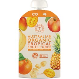 Tropical Fruit Puree Pouch 120g – Woolworths