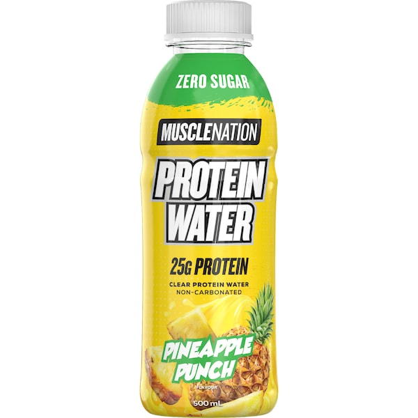 Muscle Nation Ready To Drink Protein Water Pineapple Punch 500mL