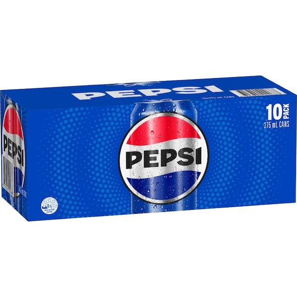 Pepsi Soft Drink Cans 375mL x 10 pack