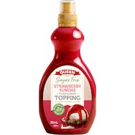 Queen Sugar Free Flavoured Topping Strawberry Sundae