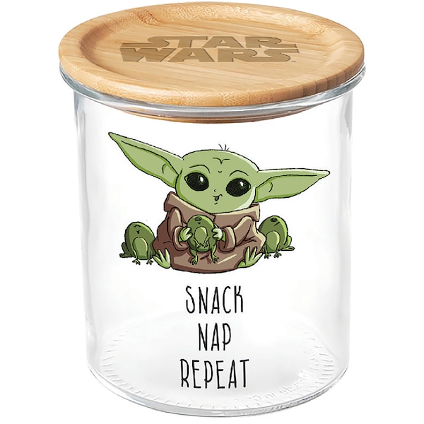 Christmas Glass Jar Disney Star Wars Grogu each