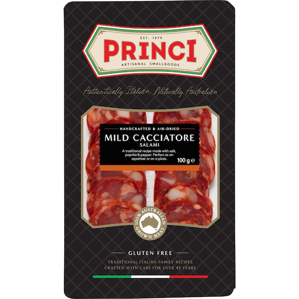 Princi Mild Cacciatore Salami 100g