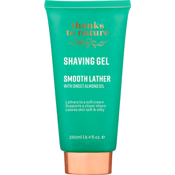 Thanks to Nature Shaving Gel Smooth Lather With Sweet Almond Oil 250mL
