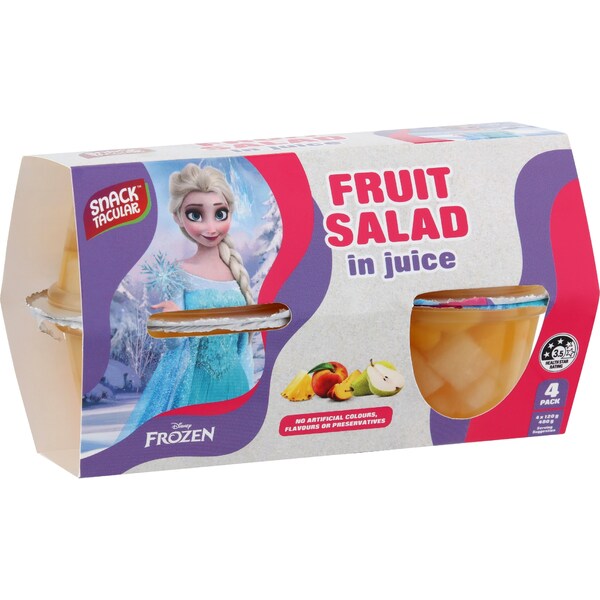Snacktacular Fruit Cup Fruit Salad In Juice 120g x 4 pack