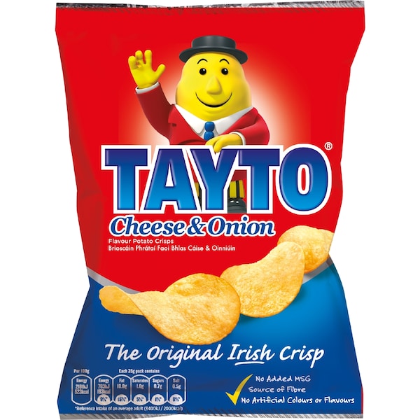 Tayto Cheese & Onion Flavour Potato Crisps 35g
