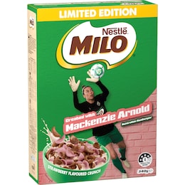 Nestle Milo Mackenzie Arnold Strawberry Breakfast Cereal 340g – Woolworths