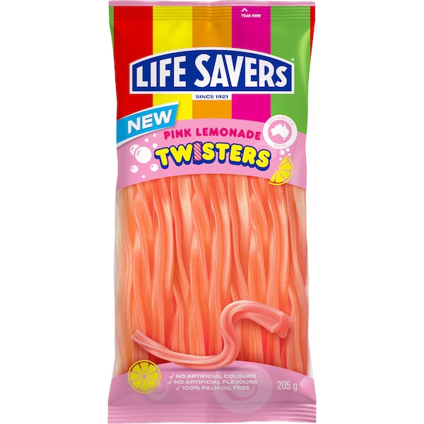 Life Savers Twisters Pink Lemonade 205g