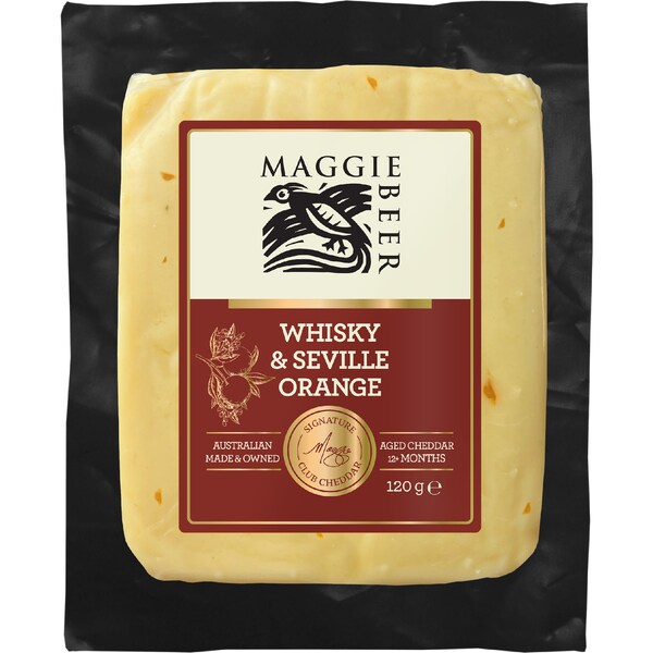 Maggie Beer Whisky & Orange Club Cheddar 120g
