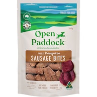 Open Paddock Sausage Bites Dog Treats Kangaroo