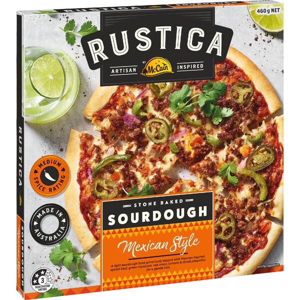 McCain Rustica Sourdough Pizza Mexican 460g