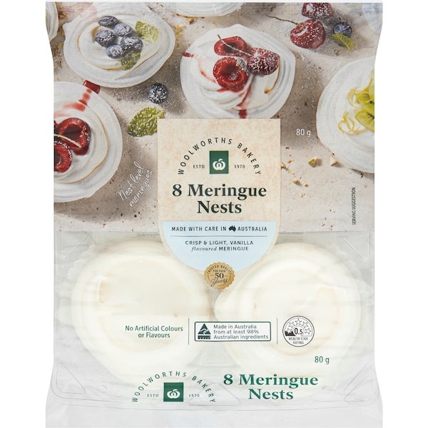Woolworths Meringue Nests 8 pack