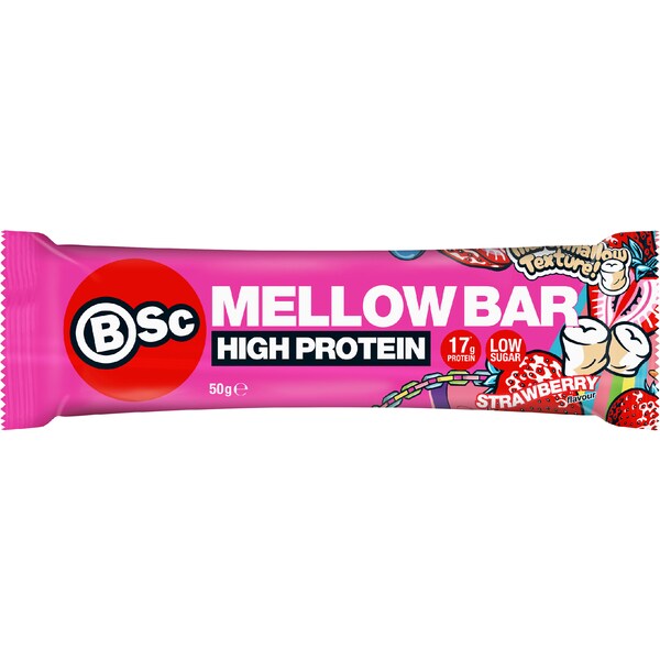 BSc High Protein Mellow Bar Strawberry 50g