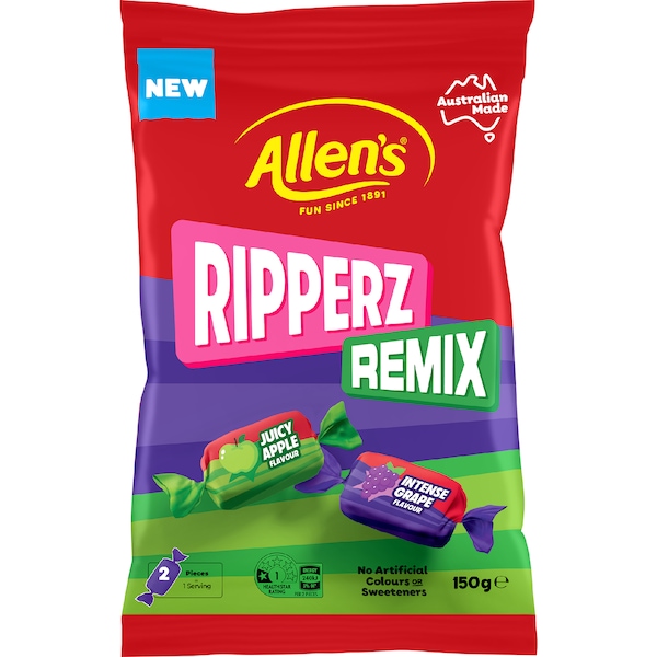 Allen's Ripperz Remix Lollies 150g
