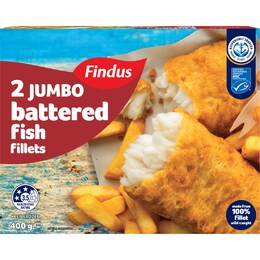 Findus Jumbo Battered Fish Fillets 400g – Woolworths