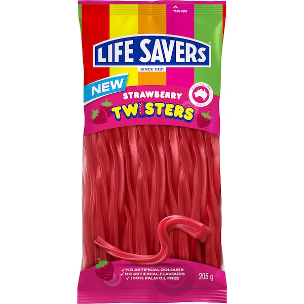 Life Savers Twisters Strawberry 205g