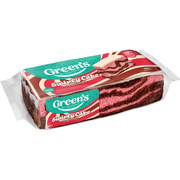 Green's Swirly Neapolitan Cake 300g
