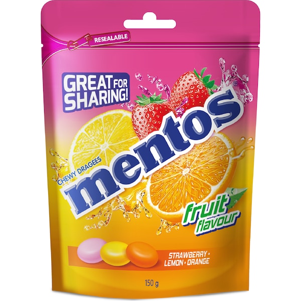 Mentos Fruit Share Bag 150g