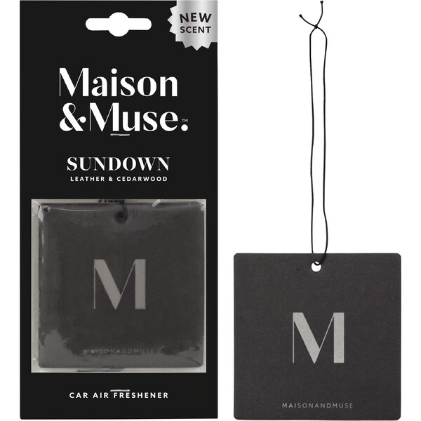Maison & Muse Car Air Freshener Leather & Cedarwood each