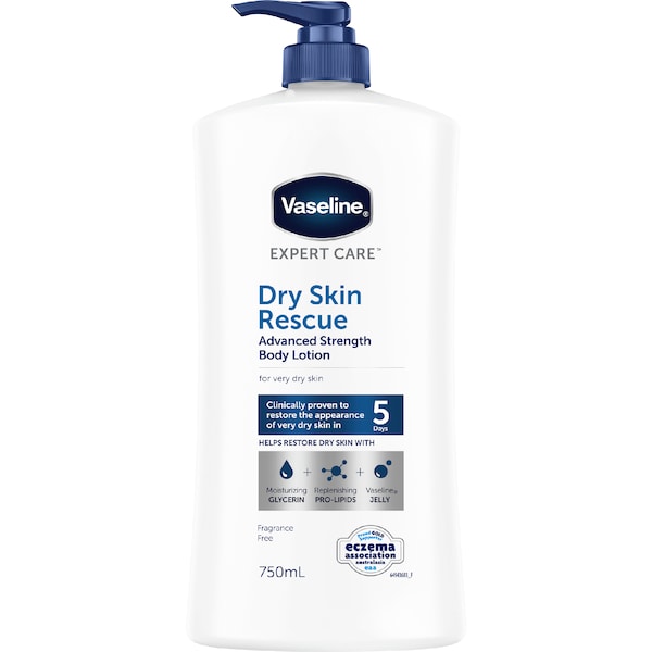 Vaseline Expert Body Lotion Dry Skin Rescue 750mL