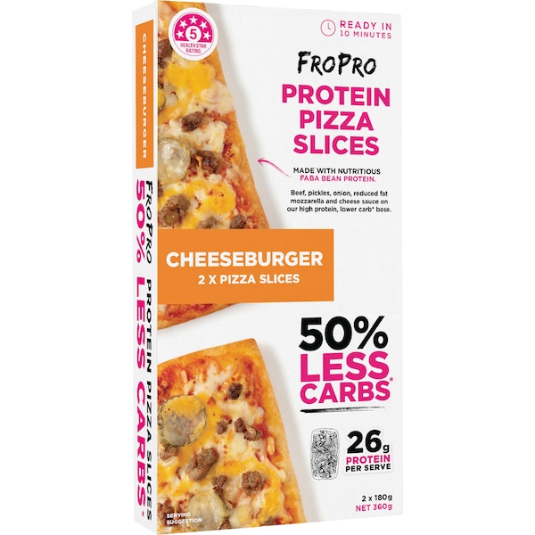 FroPro Protein Pizza Slices Cheeseburger 2 pack