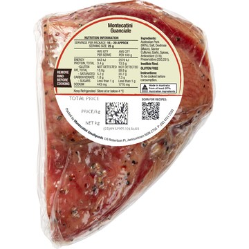 Montecatini Guanciale Cured Pork  300g - 400g