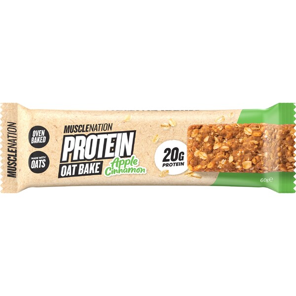 Muscle Nation Protein Oat Bake Bar Apple Cinnamon 60g