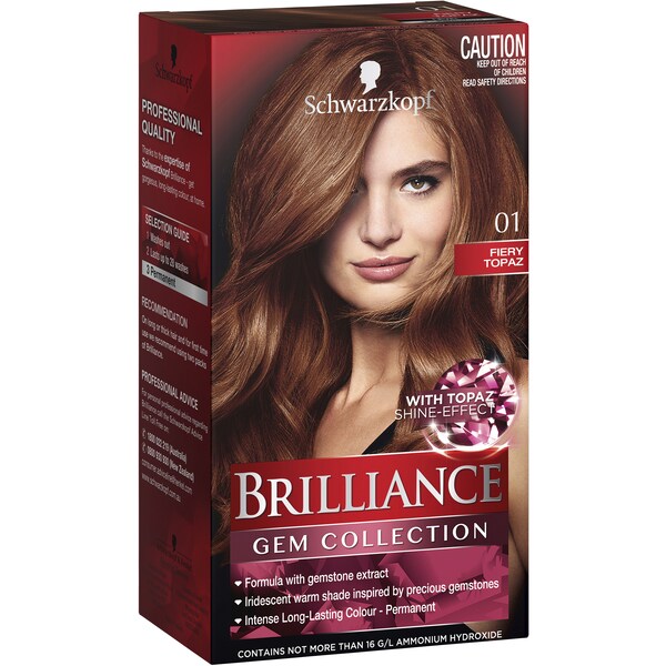 Schwarzkopf Gem Collection - Brilliance 01 Fiery Topaz each